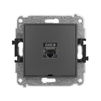 KARLIK ICON 28IGKBO-11  Gniazdo komputerowe pojedyńcze  1xRJ45