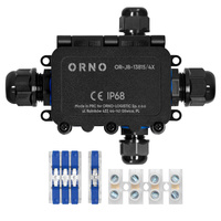 Puszka n/t HD IP68, 0,5-6,0mm² ,2 dławnice M20, 2 dławnice M16, układ X