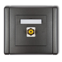KARLIK FLEXI 11FGRCA-1  Gniazdo pojedyncze RCA (typu cinch - żółty