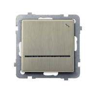 OSPEL SONATA NOWE SREBRO ŁP-3RMS/m/44 Łącznik schodowy z podświetleniem niebieskim