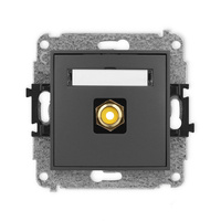 KARLIK ICON 28IGRCA-1  Gniazdo pojedyńcze  RCA (typu cinch - żółty