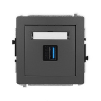 KARLIK DECO 28DGUSB-5  Gniazdo pojedyńcze  USB A-A 3.0