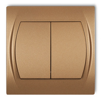 KARLIK LOGO 8LWP-8.1 Łącznik żaluzjowy (dwa klawisze bez piktogramów)