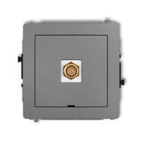 KARLIK DECO 27DGFBO-1.1  Gniazdo antenowe pojedyńcze  typu F (SAT) pozłacany