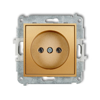 KARLIK ICON 29IGP-1  Gniazdo pojedyńcze  bez uziemienia 2P (bez przesłon torów prądowych)