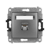 KARLIK ICON 11IGK-1e  Gniazdo komputerowe pojedyńcze  1xRJ45