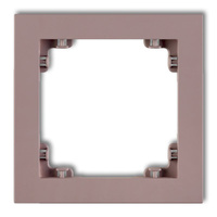 KARLIK DECO 42DR-1 Ramka uniwersalna pojedyncza z tworzywa DECO Pastel Matt