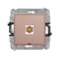 KARLIK ICON 62IGFBO-1.1 Mechanizm gniazda antenowego pojedynczego typu F (SAT) pozłacany, bez pola opisowego