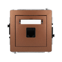 KARLIK DECO 9DGK-3  Gniazdo komputerowe pojedyńcze  1xRJ45