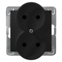 OSPEL IMPRESJA GP-2YR/m/33 Gniazdo podwójne moduł bez ramki