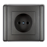 KARLIK FLEXI 11FGP-1p Gniazdo pojedyncze bez uziemienia 2P (przesłony torów prądowych)