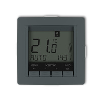 KARLIK DECO 28DRT-3.2 Mechanizm uniwersalnego elektronicznego tygodniowego regulatora temperatury (podświetlenie niebieskie)
