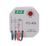 F&F Przekaźnik czasowy z opóźnionym odpadaniem do puszki podtynkowej PO-406