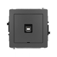 KARLIK DECO 28DGUSBBO-3  Gniazdo pojedyńcze  USB A-B 2.0