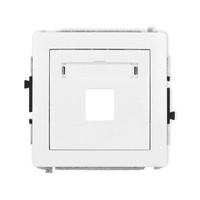 KARLIK DECO DGM-1P  Gniazdo multimedialne pojedynczego bez modułu (standard Keystone)