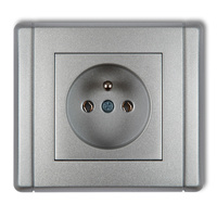KARLIK FLEXI 7FGP-1z Gniazdo pojedyncze z uziemieniem 2P+Z (bez przesłon torów prądowych)