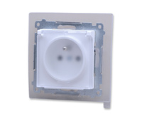 Kontakt Simon 55 tgz1bcz.01/111a gniazdo bryzgoszczelne z uziemieniem IP44