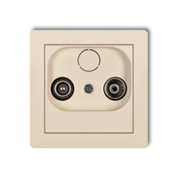 KARLIK DECO 1DG9P  Gniazdo abonenckie RTV przelotowego 9dB