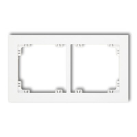 KARLIK DECO DR-2 Ramka uniwersalna podwójna z tworzywa