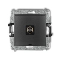 KARLIK ICON 11IGFBO-1  Gniazdo antenowe pojedyńcze  typu F (SAT) niklowany