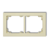 KARLIK DECO 44DR-2 Ramka uniwerstalna podwójna z tworzywa DECO Pastel Matt