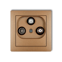 KARLIK DECO 8DGS  Gniazdo abonenckie RTV-SAT końcowego 1