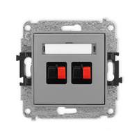 KARLIK ICON 27IGG-2  Gniazdo głośnikowe podwójne
