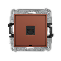 KARLIK ICON 63IGTBO-1 Mechanizm gniazda telefonicznego pojedynczego 1xRJ11, 4-stykowy, beznarzędziowe, bez pola opisowego