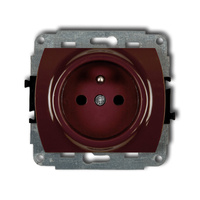 KARLIK TREND 4GP-1zp  Gniazdo pojedyńcze  z uziemieniem 2P+Z (przesłony torów prądowych)