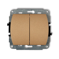 KARLIK TREND 8WP-44.2 Łacznik zwierny dwubiegunowy (dwa klawisze bez piktogramów