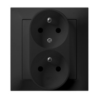 OSPEL IMPRESJA GP-2YC/33 Gniazdo podwójne z/u, niezamienność faz