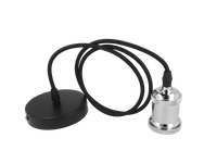 *LED line® Oprawa zwieszana 1xE27 aluminium chrom