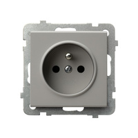 OSPEL SONATA GP-1RZ/m/82 Gniazdo pojedyncze z uziemieniem kaszmir