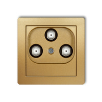 KARLIK DECO 29DGMU  Gniazdo multimedialne 3F DATA (UPC)