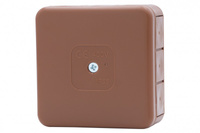 F-ELEKTRO F1.0308 Puszka H55-S 85x85x37 IP55 12-wylotowa brązowa