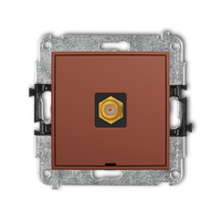 KARLIK ICON 63IGFBO-1.1 Mechanizm gniazda antenowego pojedynczego typu F (SAT) pozłacany, bez pola opisowego