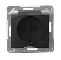 OSPEL IMPRESJA GPH-1YSP/m/18/d Gniazdo bryzgoszczelne schuko, przesłony