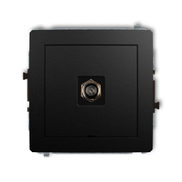 KARLIK DECO 12DGFBO-1  Gniazdo antenowe pojedyńcze  typu F (SAT) niklowany