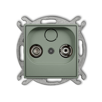 KARLIK MINI 61MG12P Mechanizm gniazda abonenckiego RTV przelotowego 12dB