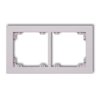 KARLIK DECO 41DR-2 Ramka uniwerstalna podwójna z tworzywa DECO Pastel Matt