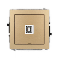 KARLIK DECO 8DGUSBBO-3  Gniazdo pojedyńcze  USB A-B 2.0