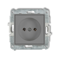 KARLIK ICON 27IGP-1  Gniazdo pojedyńcze  bez uziemienia 2P (bez przesłon torów prądowych)