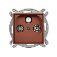 KARLIK ICON 63IGSP Mechanizm gniazda abonenckiego RTV-SAT przelotowego 10dB