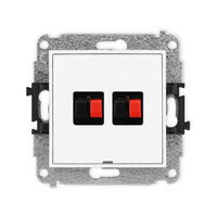 KARLIK ICON IGGBO-2  Gniazdo głośnikowe podwójne