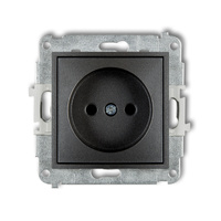 KARLIK ICON 11IGP-1p  Gniazdo pojedyńcze  bez uziemienia 2P (przesłony torów prądowych)