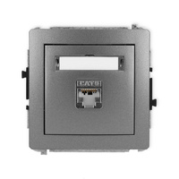 KARLIK DECO 11DGK-1e  Gniazdo komputerowe pojedyńcze  1xRJ45