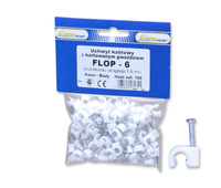 Uchwyt flop-6 6mm 27.06 kablowy okrągły 100 szt