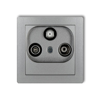 KARLIK DECO 7DGSP  Gniazdo abonenckie RTV-SAT przelotowego 10dB