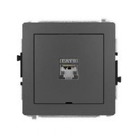 KARLIK DECO 28DGKBO-5  Gniazdo komputerowe pojedyńcze  1xRJ45