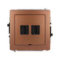 KARLIK DECO 9DHDMIBO-4 Gniazdo podwójne HDMI 2.0